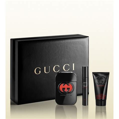 gucci black cologne gift set